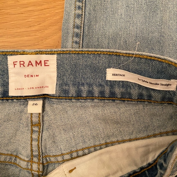 Frame Heritage Le Sylvie Slender Straight Jeans - Picture 4 of 5